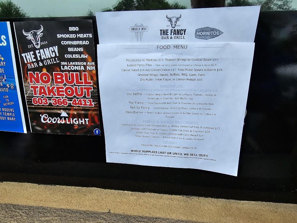 The Fancy Bar & Grill Menu image 1